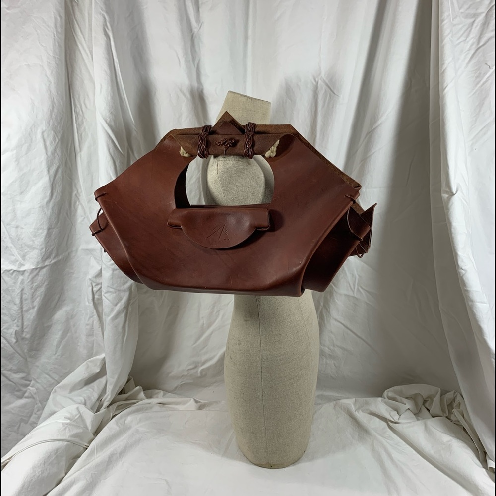 Genuine Tado Argo handmade origiami leather bag  purse